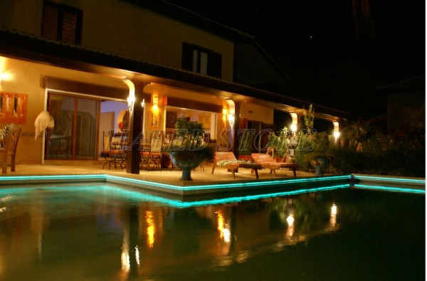 Trang trí bể bơi dưới nước