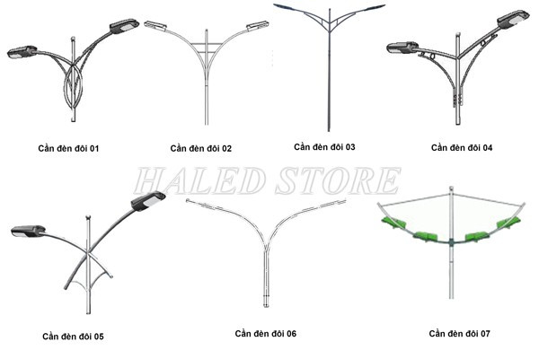Cần đèn đôi, đơn dùng cột đèn 10M