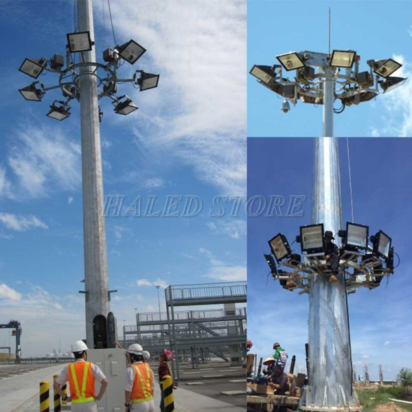 Cột đèn 17M chiếu sáng đường cao tốc 