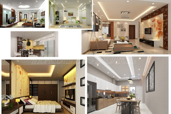 Đèn âm trần siêu mỏng chiếu sáng nhà ở