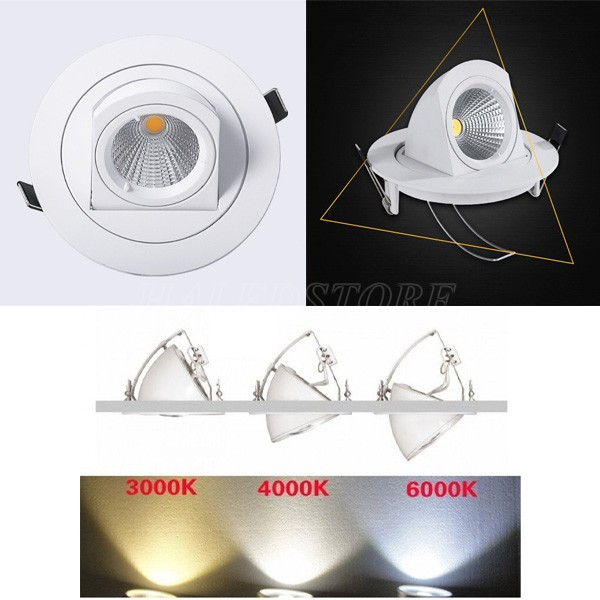 Đèn spotlight âm trần chiếu sáng xoay góc