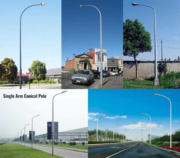 Kiểu dáng cột đèn cao áp cao 9m