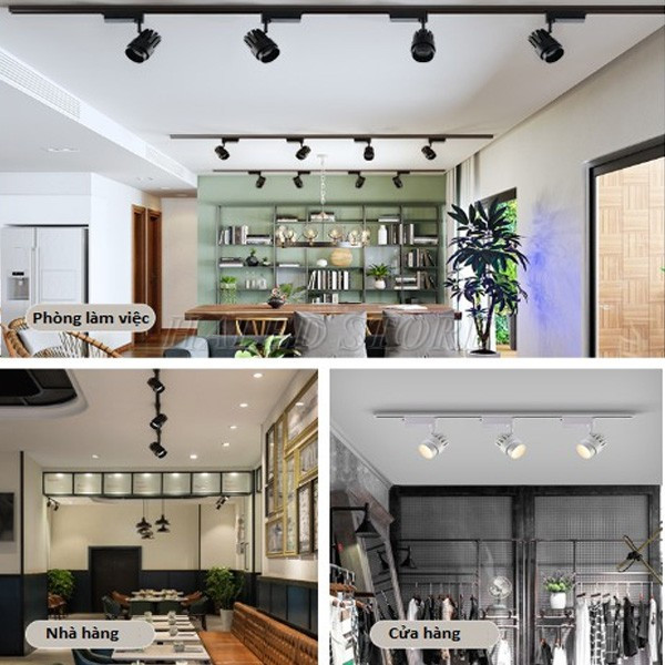 Ứng dụng nổi bật của đèn rọi ray nam châm