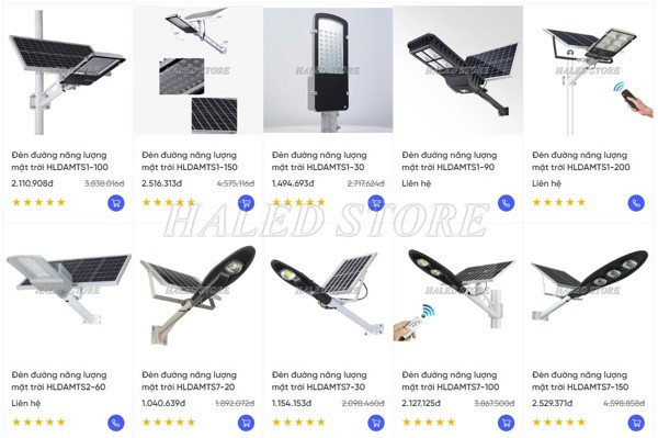 Báo giá đèn đường năng lượng mặt trời solar light 