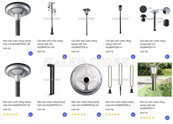 Báo giá trụ đèn năng lượng mặt trời solar light