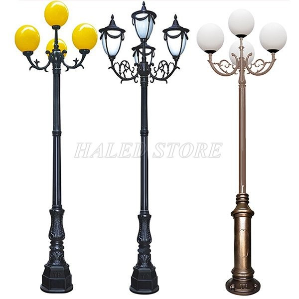 Cột đèn chiếu sáng sân vườn 4 bóng