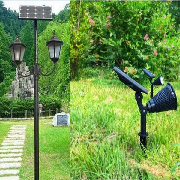 Cột đèn sân vườn năng lượng mặt trời