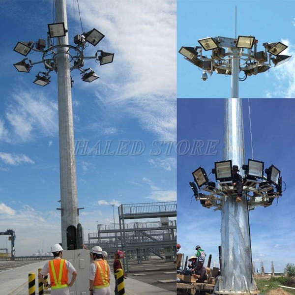 Cột giàn đèn nâng hạ