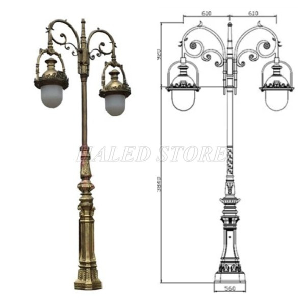 Cột đèn banian HLDAHLV-BA chất lượng cao