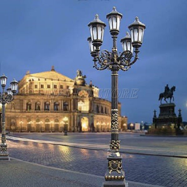 Đèn cây trang trí ngoài trời kiểu sang trọng