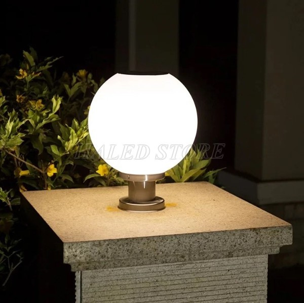 Đèn hàng rào năng lượng mặt trời quả cầu 