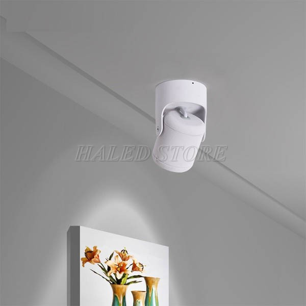 Đèn LED rọi chiếu điểm tranh 10w xoay 360