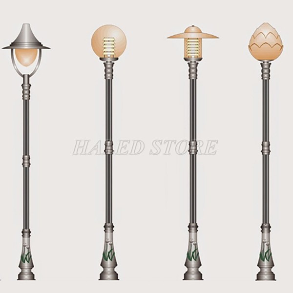 Kiểu dáng trụ đèn trang trí bamboo