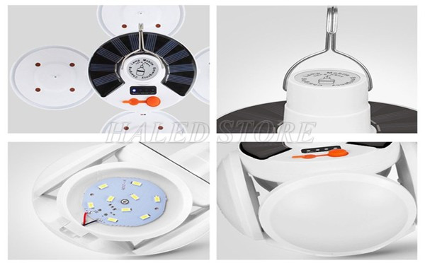 Cấu  tạo đèn năng lượng mặt trời 4 cánh 