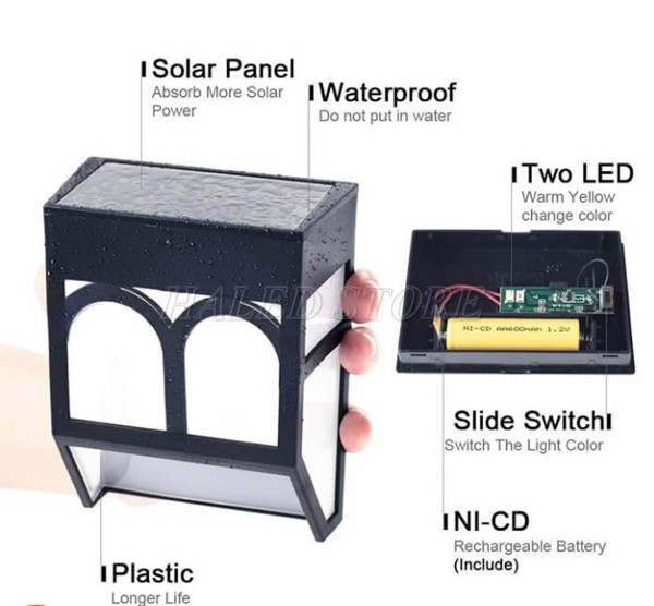 Cấu tạo đèn mặt trời nhỏ gọn 