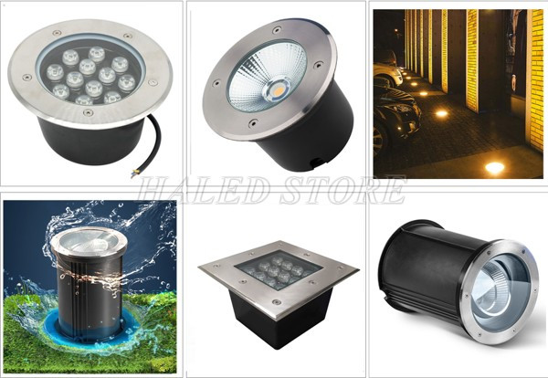 Kiểu dáng đèn âm đất 12w
