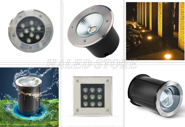 Kiểu đáng đèn âm đất 9w