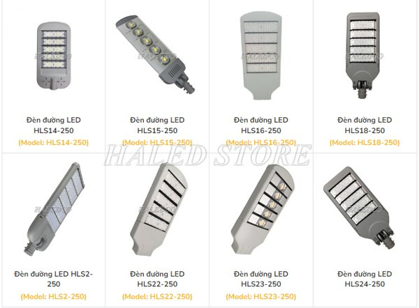Kiểu dáng đèn đường LED 250w HALEDCO
