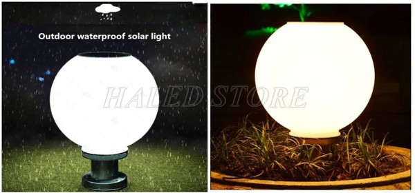 Bóng đèn quả cầu ánh sáng trắng và vàng 