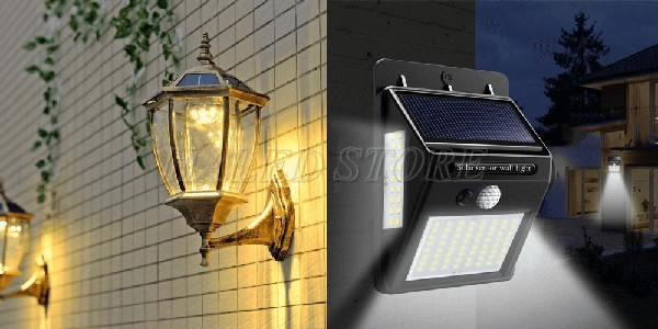 Đèn năng lượng mặt trời gắn tường