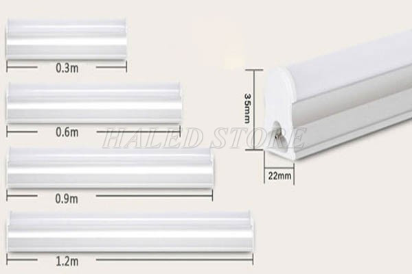 Các kích thước đèn tuýp LED phổ biến 
