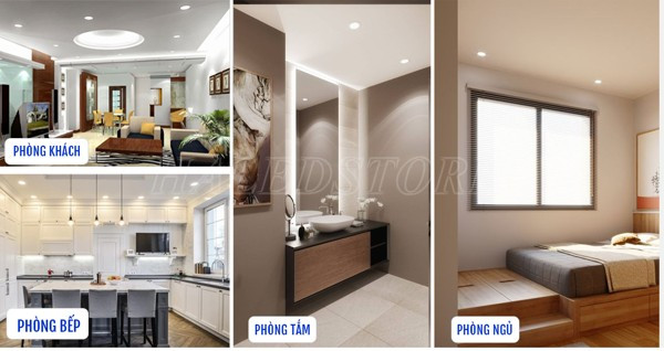 Ứng dụng đèn LED âm trần 12w chiếu sáng nội thất 