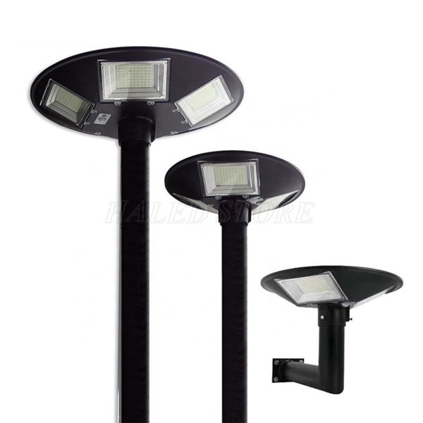 Hình ảnh cột đèn chiếu sáng sân vườn dạng năng lượng mặt trời
