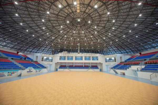 Đèn LED bulb chiếu sáng nhà thi đấu