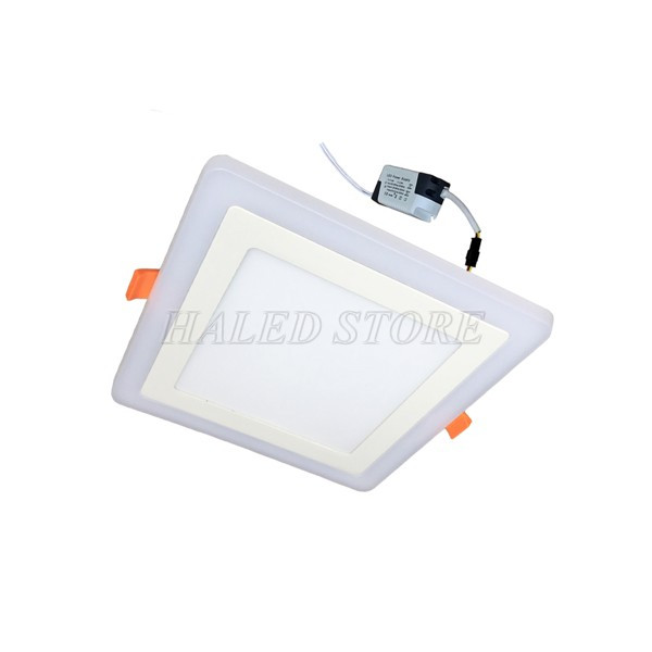 Đèn âm trần màu xanh thiết kế hiện đại, nguồn rời