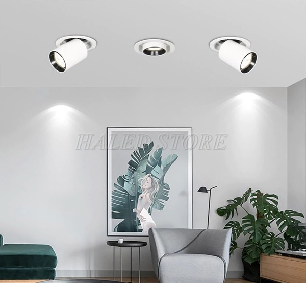 Mẫu đèn thiết kế đầu thò thụt độc đáo