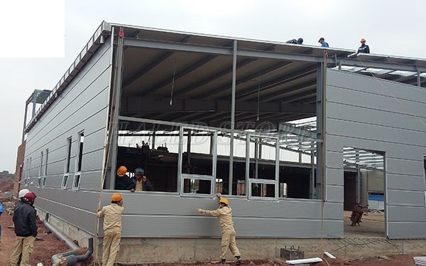 Thi công lắp ghép nhà xưởng 