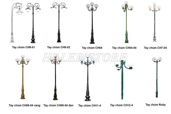 cột đèn sân vườn hiện đại