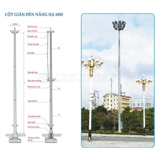 cột đèn đường đẹp