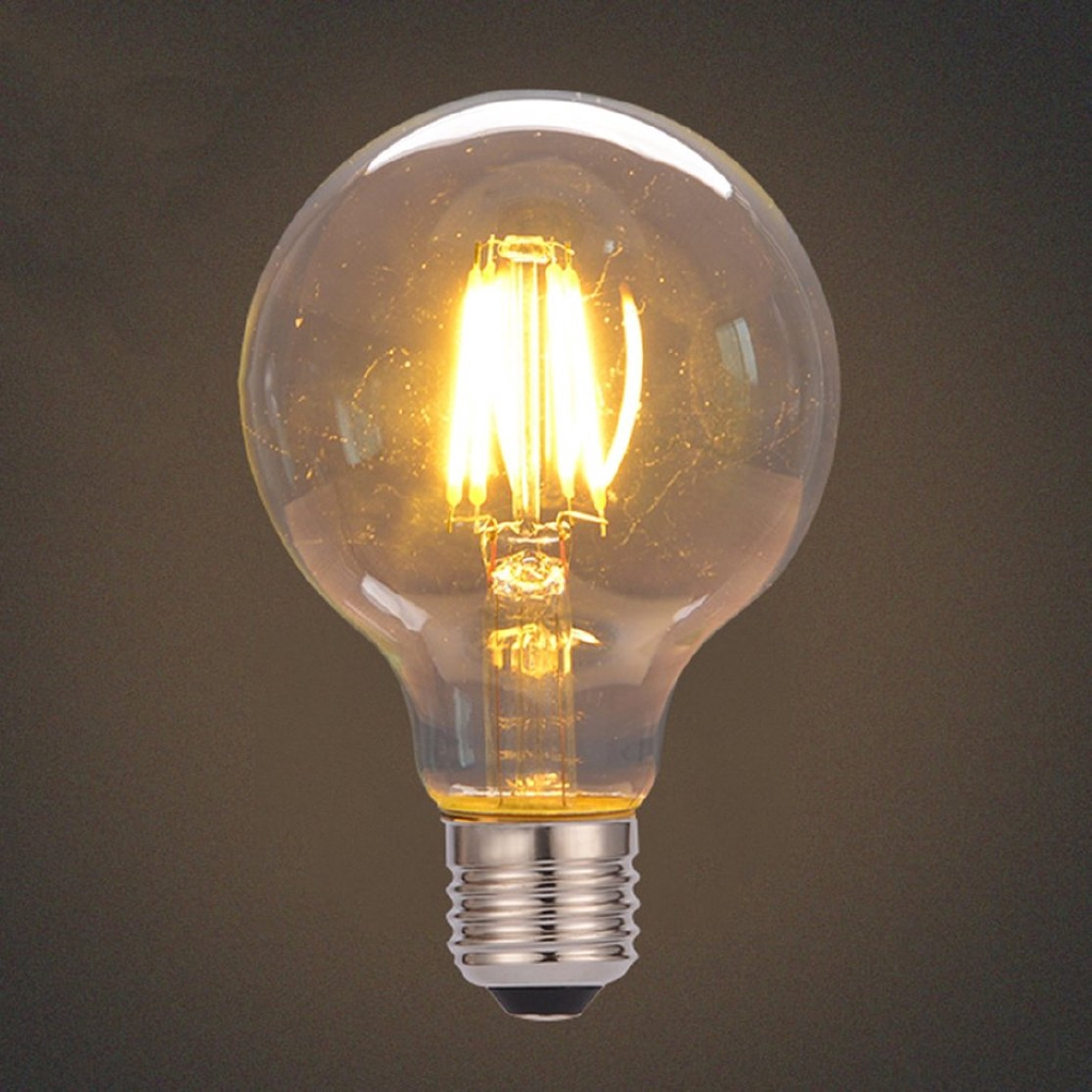 Minh họa bóng đèn sợi đốt đui xoáy.