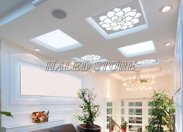 Mẫu đèn LED panel hoa văn 60x60 40W do HALED STORE cung cấp