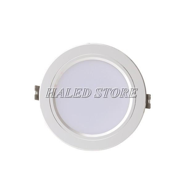 Đèn LED âm trần downlight đổi màu AT10 ĐM 110/12W viền bạc 