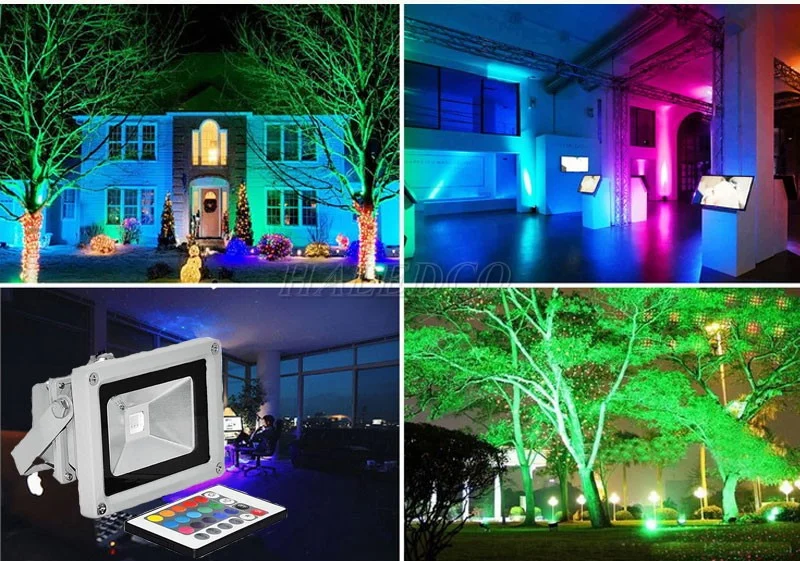 Đèn LED 7 màu cung cấp giải pháp chiếu sáng hiện đại và đẹp mắt cho công trình. 