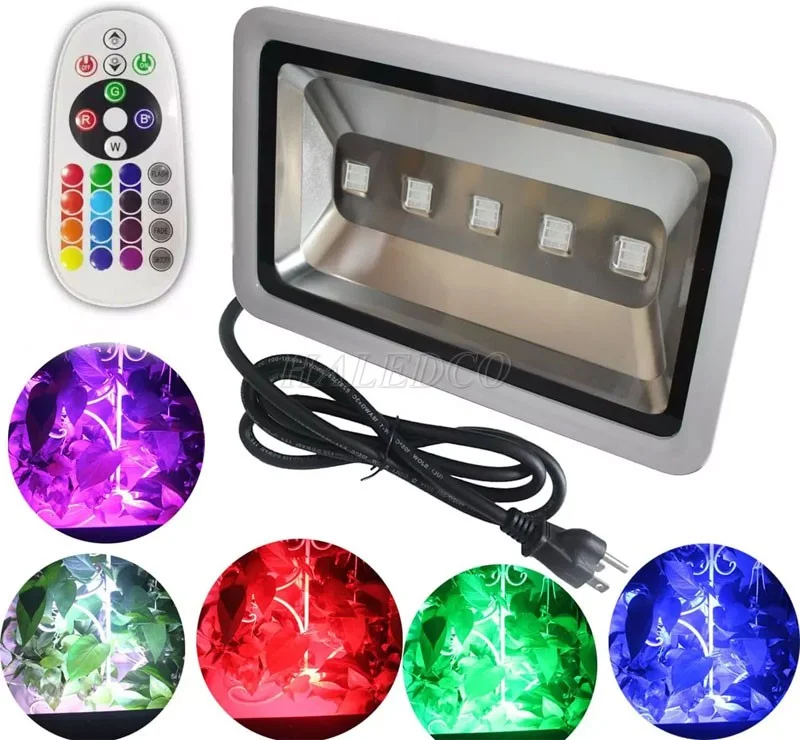 Đèn pha LED 7 màu 10W HLFL2-10 đổi màu