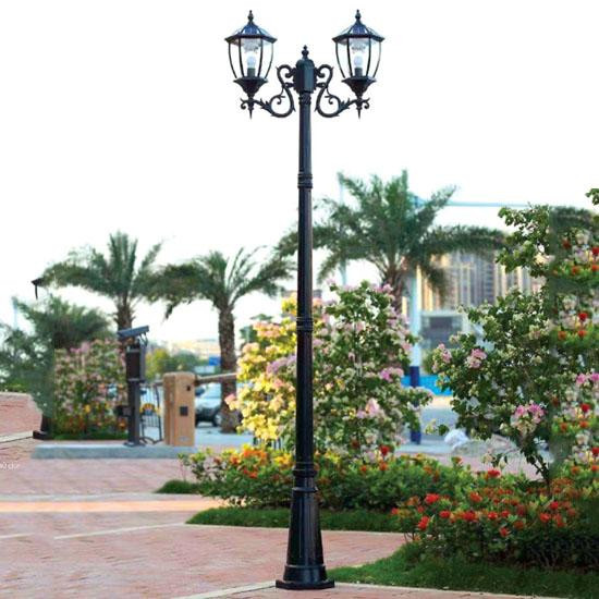 Cột đèn sân vườn 2 bóng có những loại nào?