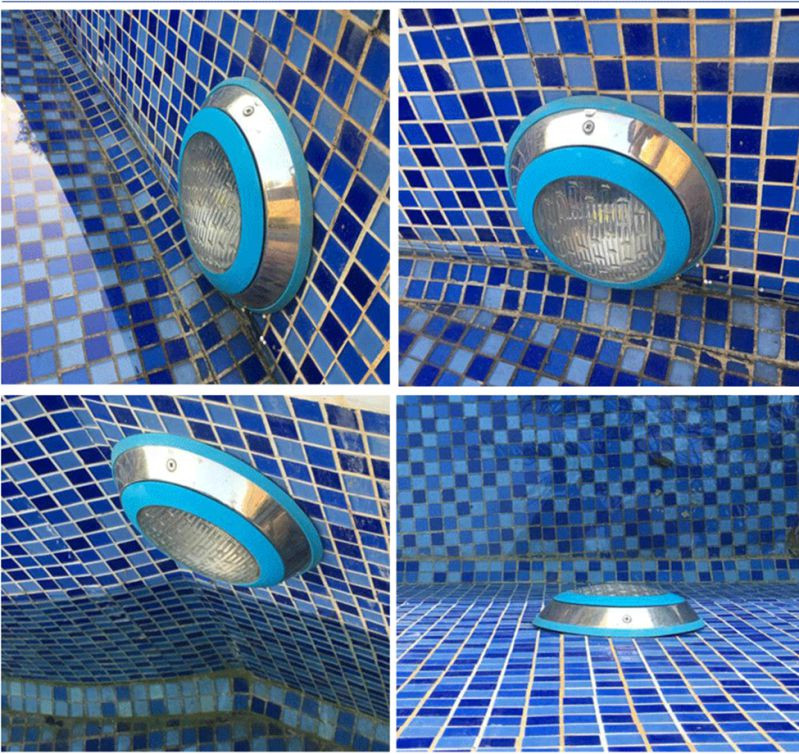 Cách lắp đặt đèn hồ bơi dạng ốp nổi 