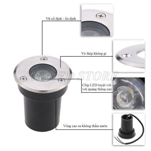Các loại đèn LED âm đất phổ biến trên thị trường
