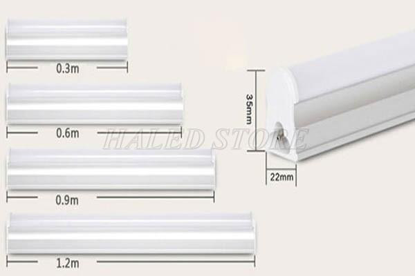 Đèn tuýp LED hiện nay có nhiều kích thước và chủng loại khác nhau. 