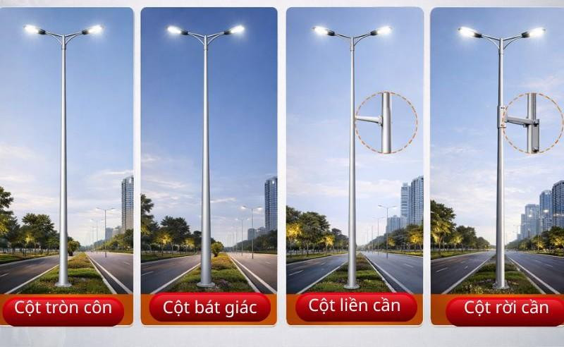 Cột đèn chiếu sáng 9m hiện nay có nhiều kiểu dáng và chủng loại khác nhau. 