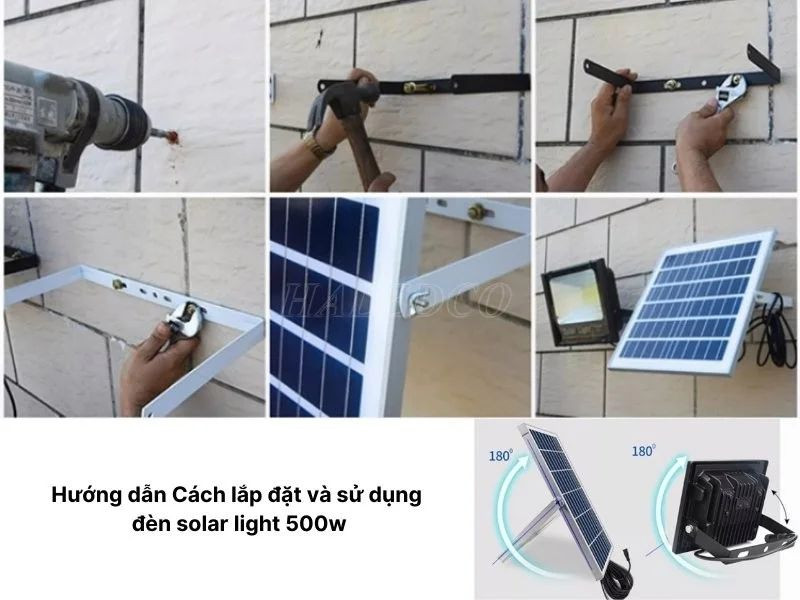 Lắp đặt tấm pin năng lượng mặt trời 