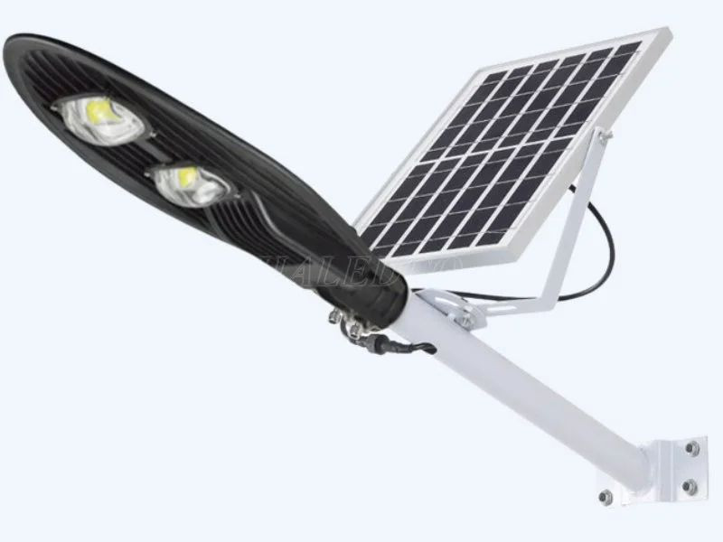 Đèn đường năng lượng mặt trời hình lá HLMTS7-100W