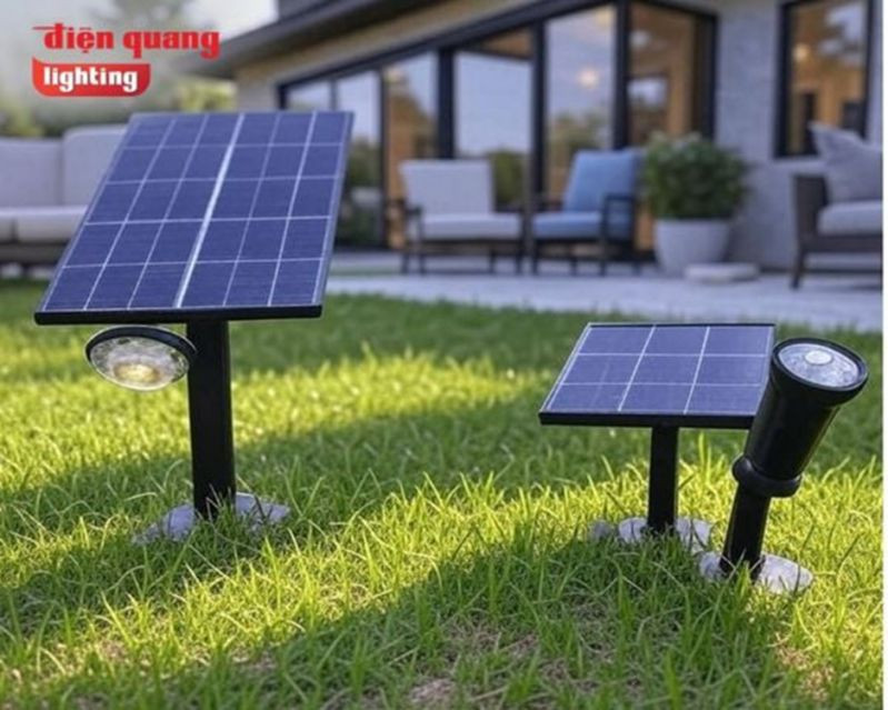 Đèn LED chiếu sáng sân vườn năng lượng mặt trời 