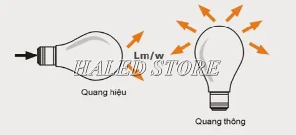 Quang thông là thông số quan trọng của đèn led