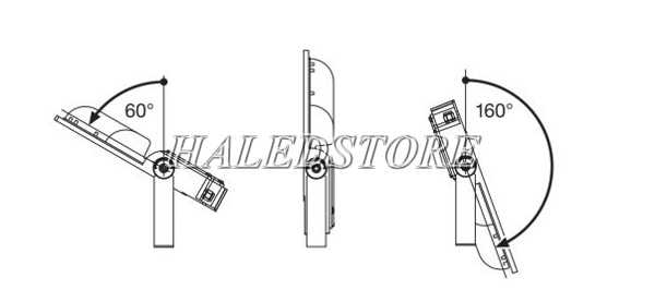 Góc xoay đèn pha LED ORDA PURSOS G2 S-100
