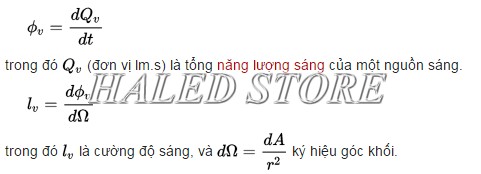 Công thức tính quang thông
