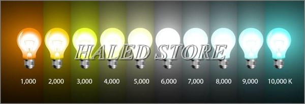Cách xác định độ sáng của đèn LED theo nhiệt độ màu